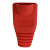 RJ45 Slip-On Boot, CAT5E/CAT6 - Red 10 Pack