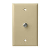 1-Gang Coaxial Cable Wall Plate, UL - Almond