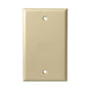 Single Gang Blank Wall Plate - Almond