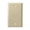 Single Gang Blank Wall Plate - Ivory