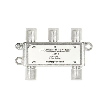 CATV 4-Way Splitter 5-1,000 Mhz