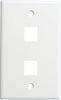 Keystone Wall Plate, 2-Port - White