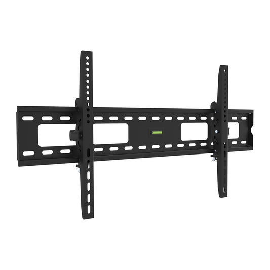 Flat LCD/PDP Tilting Mount 10° for 37"-80", 800X400 VESA Level Included 132Lbs 2.48" Profile Max NU with Vertical Rail Adjustment Correction