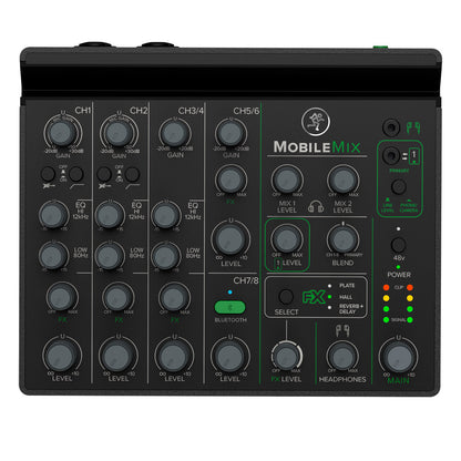 MobileMix 8-Channel USB-Powerable Mixer for A/V Production, Live Sound & Streaming