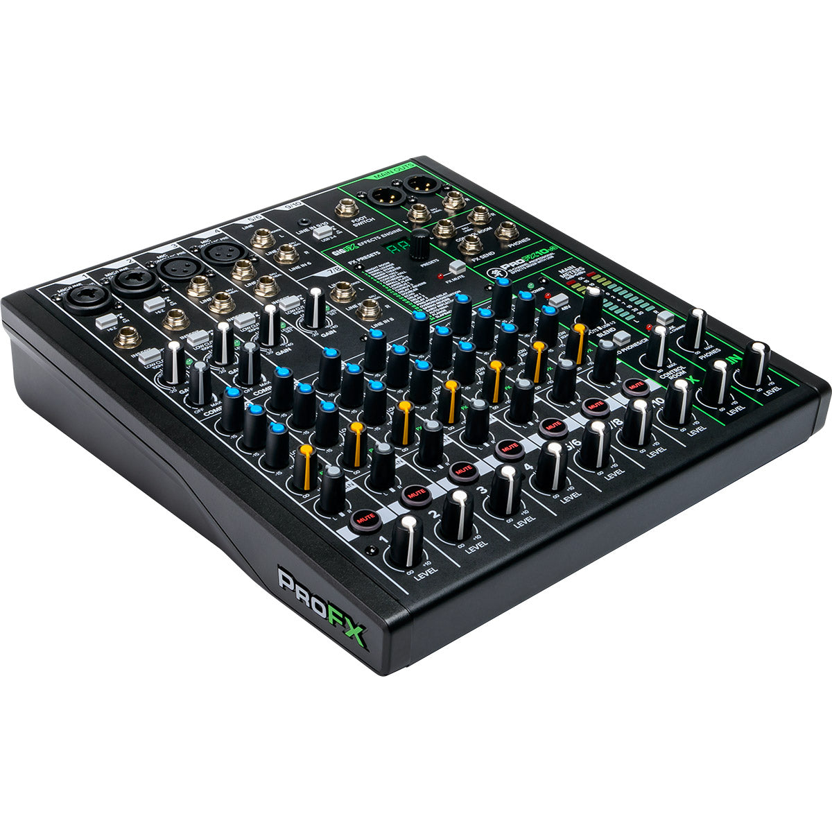 ProFX10v3 10-Channel Professional Analog Mixer with USB