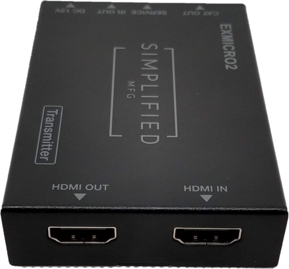 EXMICRO2 50m HDR 4K HDMI Extender with IR Control from Display to Source