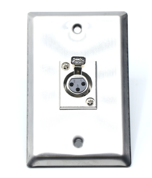 XLR Female Wall Plate