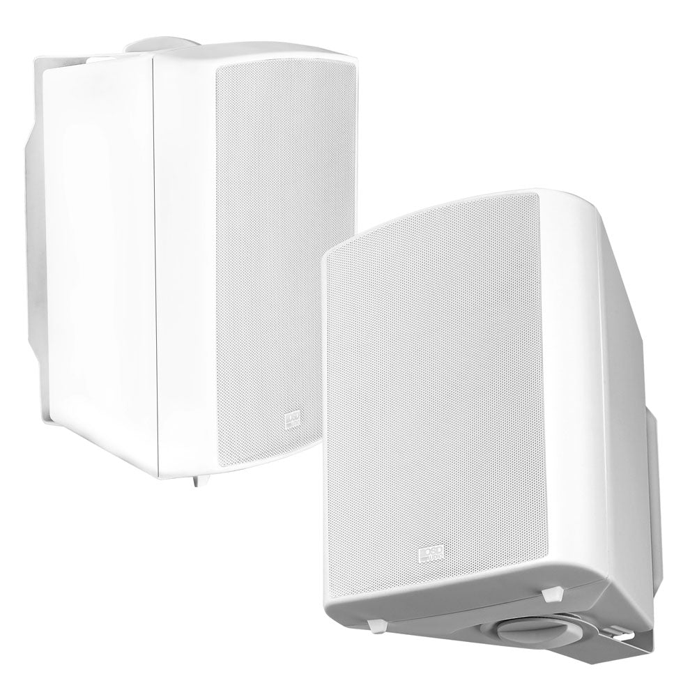 8" 2-Way High Definition Outdoor Patio Speaker Pair 180W, IP54 Rated - White AP840