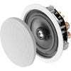 6.5" In Ceiling Stereo Speaker Pair 150W 2-Way, Pivoting Tweeter, Paintable Grille ICE640