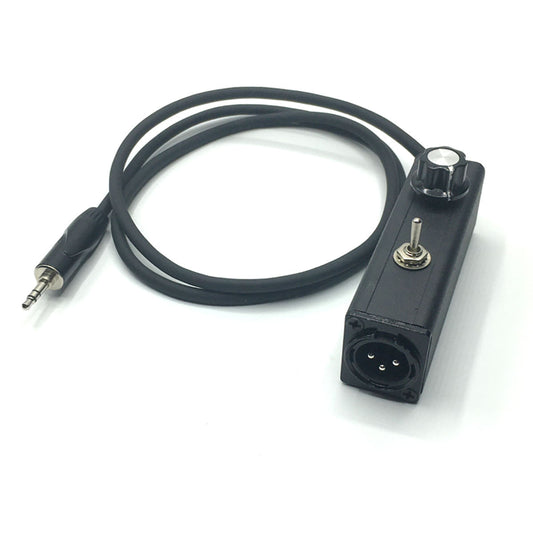 3.5mm to XLR  Balanced Audio Converter with Output Volume Control and Ground Lift